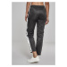 Dámské silonové tepláky Urban Classics Ladies Button Up Track Pants - černé