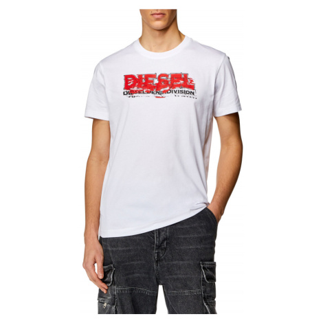 Tričko diesel t-diegor-k70 t-shirt bílá