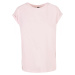 Ladies Organic Extended Shoulder Tee - pink