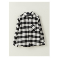 LC Waikiki Plaid Long Sleeve Gabardine Boy's Shirt