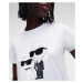 Tričko karl lagerfeld ikonik 2.0 t-shirt bílá