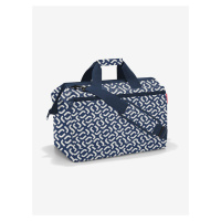 Tmavě modrá vzorovaná cestovní taška Reisenthel Allrounder L Pocket Signature Navy