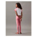 Dívčí pyžamo KNIT PJ SET (SS+LEGGING) G80G8006880VT - Calvin Klein