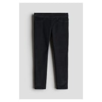 H & M - Manšestrové kalhoty Skinny Fit - šedá