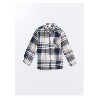 LC Waikiki Crew Neck Long Sleeve Baby Boy Plaid Shirt