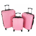 Rogal Světle růžový skořepinový cestovní kufr "Motion" - M (35l), L (65l), XL (100l)