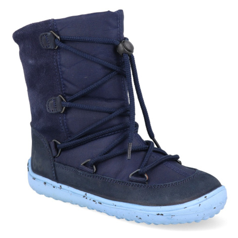Barefoot dětské sněhule Be Lenka - Snowfox Kids 2.0 modré