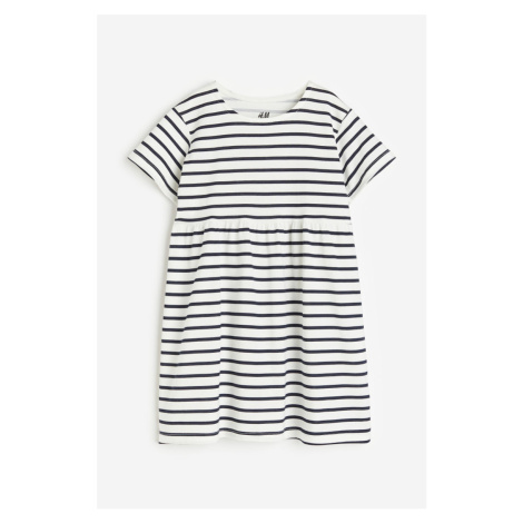H & M - Šaty z bavlněného žerzeje - modrá H&M