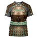 3D tričko s potiskem Harajuku Samurajská zbroj