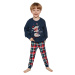 Chlapecké dlouhé pyžamo Cornette 593-966/154 Snowman 2