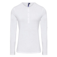 Premier Workwear Dámské triko s dlouhým rukávem PR318 White