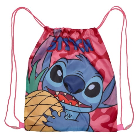 Hravý dětský vak na záda Stitch, růžová SETINO