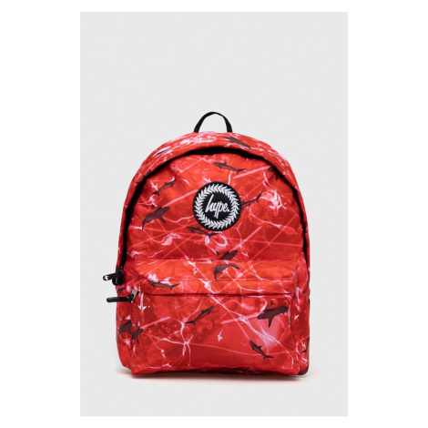 Dětský batoh Hype červená barva, velký, vzorovaný