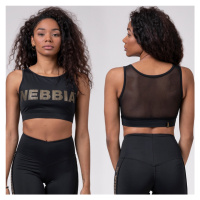 NEBBIA - Mini top Gold mesh 830 (black) - NEBBIA