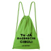 DOBRÝ TRIKO Bavlněný batoh s potiskem Rozbrečím cibuli Barva: Apple green