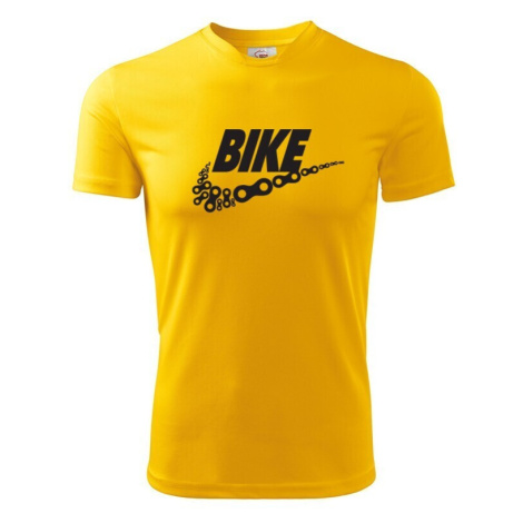 Pánské tričko pro cyklisty BIKE - vtipná parodie známé značky BezvaTriko