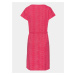 Růžové dámské vzorované šaty se zavazováním SAM 73