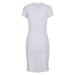 Ladies Rib Tee Dress - white