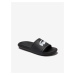 Černé dámské pantofle Lacoste Croco Slide