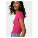Tmavě růžové dámské basic tričko Marks & Spencer