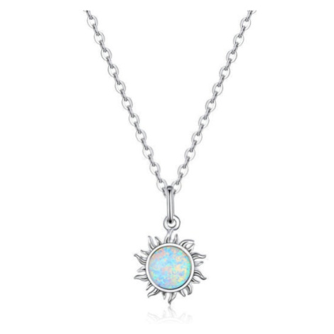 Stříbrný náhrdelník s přívěskem slunce SCN399 LOAMOER