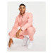 Topman co-ord half zip in pink