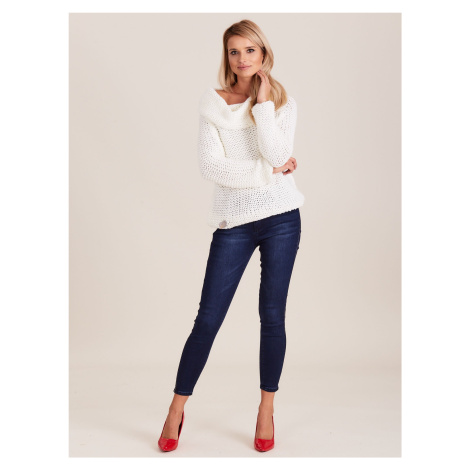 Dámské tmavě modré džíny s okrasným zipem -dark blue Denim vzor BASIC