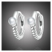 GRACE Silver Jewellery Stříbrné náušnice s perlou Regina, stříbro 925/1000 E-BSE621/97 Bílá