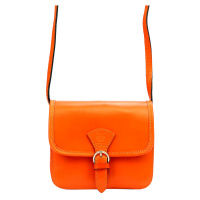 Kožená crossbody kabelka Gregorio 112 oranžová