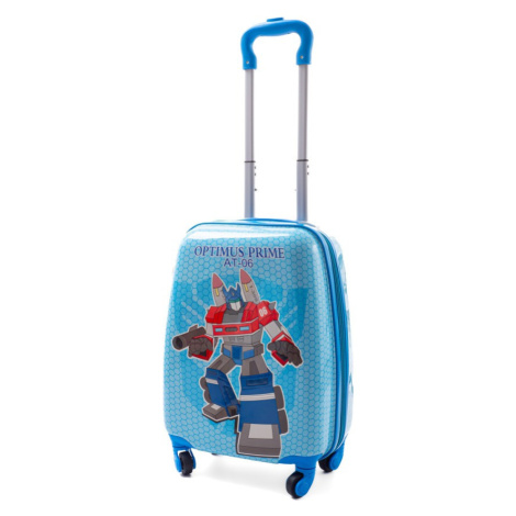 Rogal Modrý dětský cestovní kufr "Robot" - M (35l)