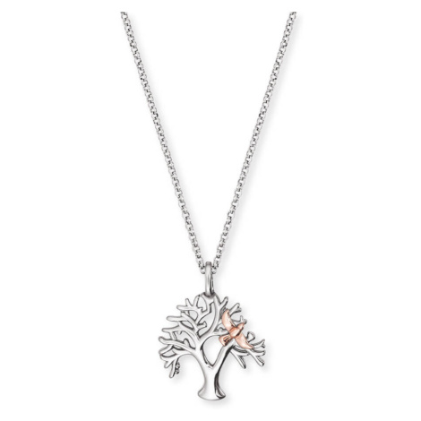 Engelsrufer Něžný stříbrný bicolor náhrdelník se stromem života ERN-TREE-BIR (řetízek, přívěsek)