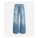 Džíny karl lagerfeld jeans klj mr relaxed pleated denim liber vintage blue