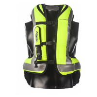 Airbagová vesta Helite Turtle HiVis 1, mechanická s trhačkou žlutá
