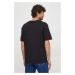 Bavlněné tričko Calvin Klein Jeans černá barva, s potiskem, J30J324648