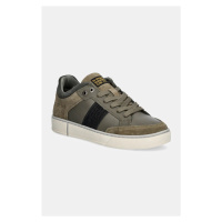 Kožené sneakers boty G-Star Raw Ravond zelená barva, GR001018AM