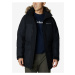 Černý pánský zimní kabát s kapucí a odepínacím kožíškem Columbia Marquam Peak Fusion