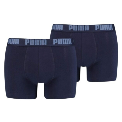 Puma BASIC 2P Pánské boxerky, tmavě modrá, velikost