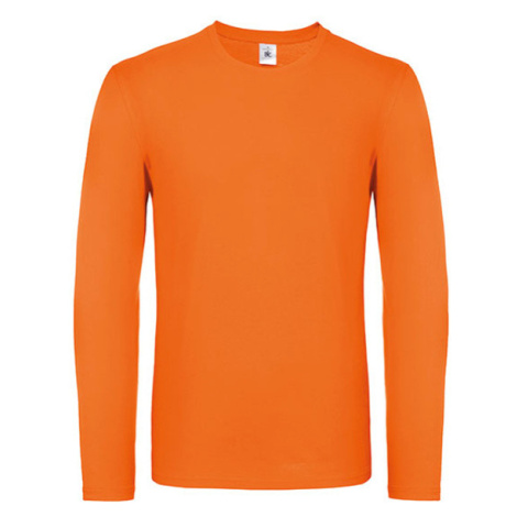 B&amp;C Pánské tričko s dlouhým rukávem TU05T Orange B&C