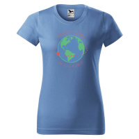 DOBRÝ TRIKO Dámské tričko s potiskem Nejlepší máma Barva: Azurová modrá