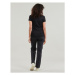Calvin Klein Jeans CK EMBROIDERY STRETCH V-NECK Černá