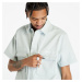Nike Life Woven Military Short-Sleeve Button-Down Shirt Light Silver/ White