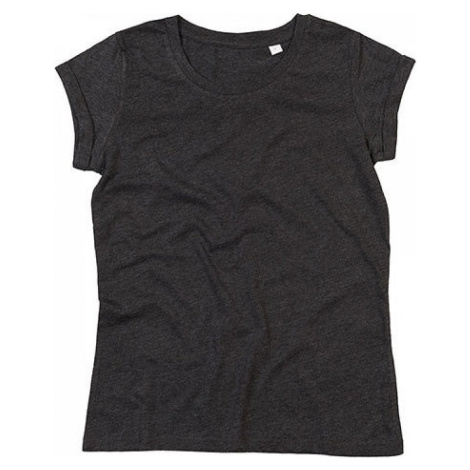 Dámské tričko z organické bavlny s ohnutými rukávky Mantis