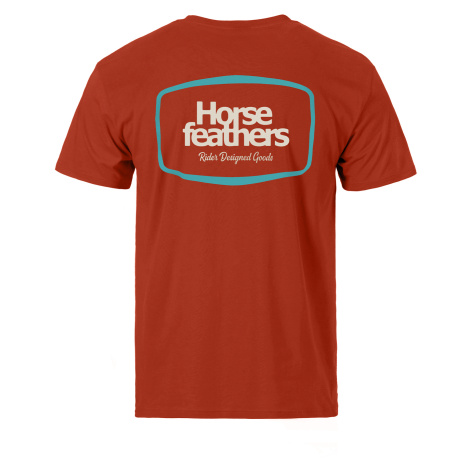 Horsefeathers Triko Bronco - oranžová rust