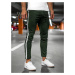 Khaki pánské textilní jogger kalhoty Bolf 0013