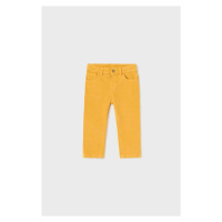 Kojenecké kalhoty Mayoral žlutá barva, hladké
