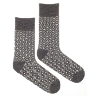 Vlněné ponožky Vlnáč Plusko šedé Fusakle