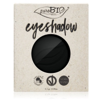 puroBIO Cosmetics Compact Eyeshadows oční stíny náhradní náplň odstín 04 Black 2,5 g