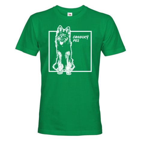 Pánské tričko pro milovníky zvířat - Chodský pes BezvaTriko