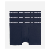 Spodní prádlo karl lagerfeld logo trunk set 3-pack modrá