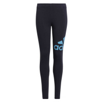 adidas BIG LOGO LEGGINGS Dívčí legíny, tmavě modrá, velikost